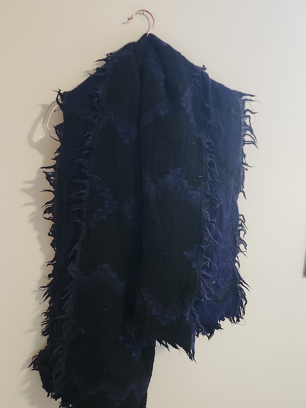Wool Scarf Navy